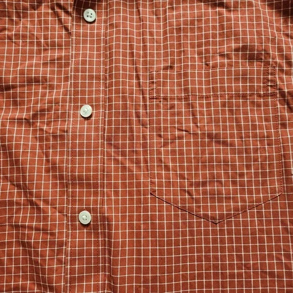 LL Bean Traditional Fit Long Sleeve Button Down Red  Check Mens Large - Picture 9 of 11